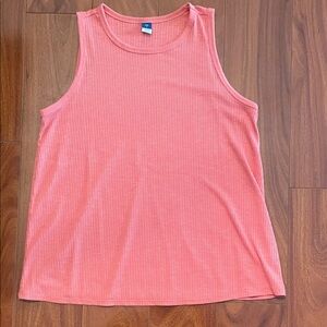 Old Navy Pink Ribbed Tank Top